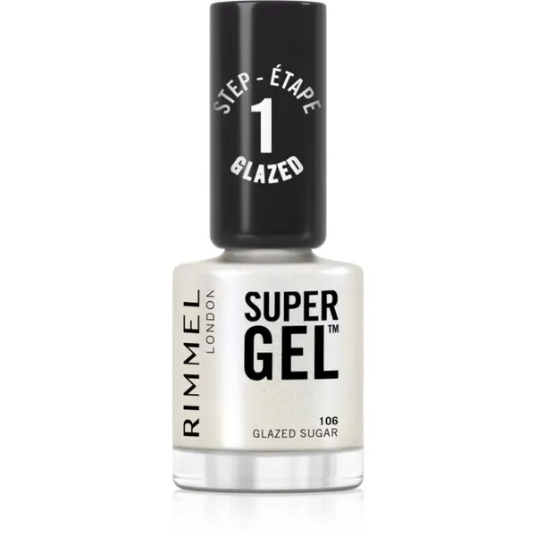 Rimmel Rimmel Super Gel гел лак за нокти без използване на UV/LED лампа цвят 106 Glazed Sugar 12 мл.