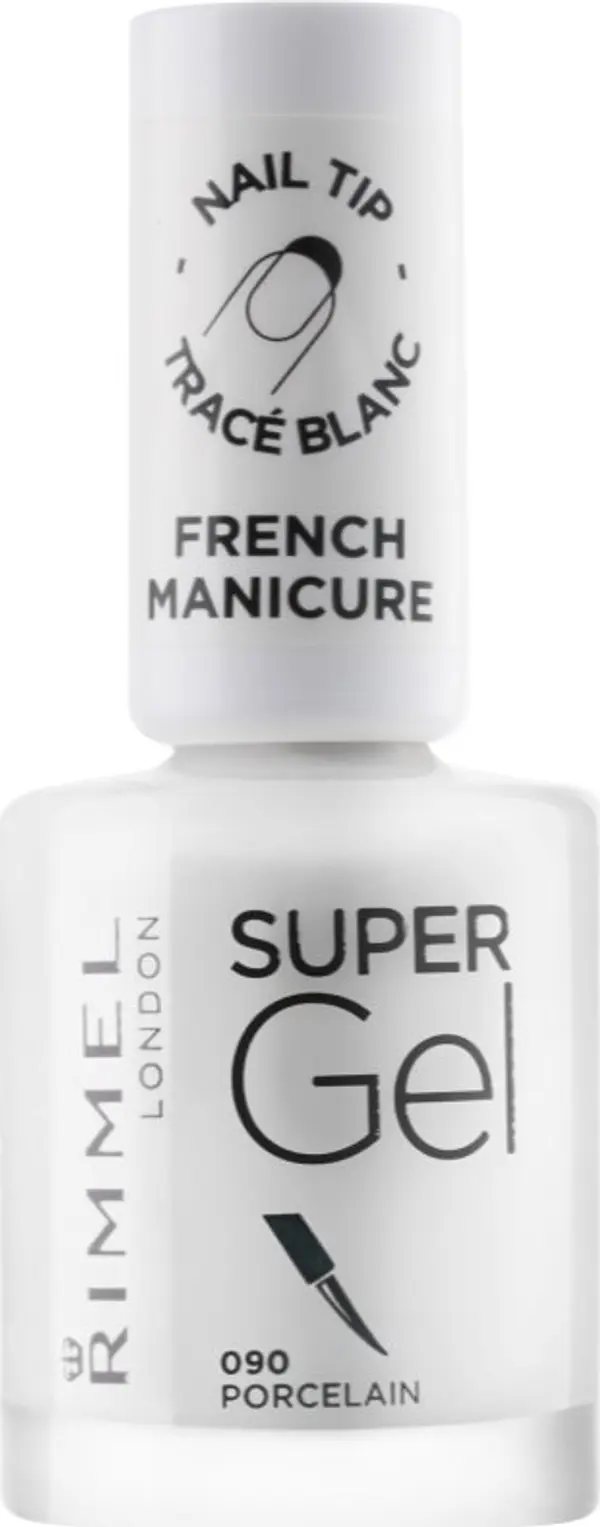Rimmel Rimmel Super Gel Step 1 за френски маникюр цвят 090 Porcelain 12 мл.