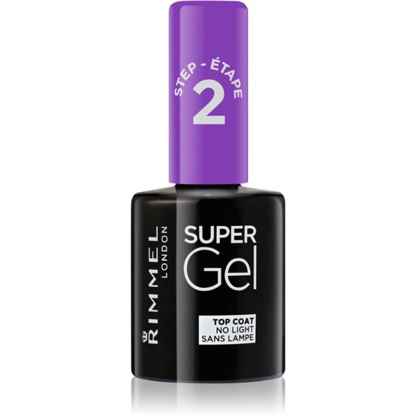 Rimmel Rimmel Super Gel Step 2 Glitter горен лак за нокти за лъскавина и блясък 12 мл.