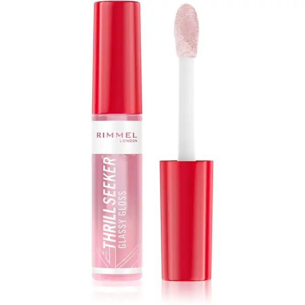 Rimmel Rimmel Thrill Seeker Glassy Gloss блясък за устни за по-голям обем цвят 100 Coco Suga 10 мл.