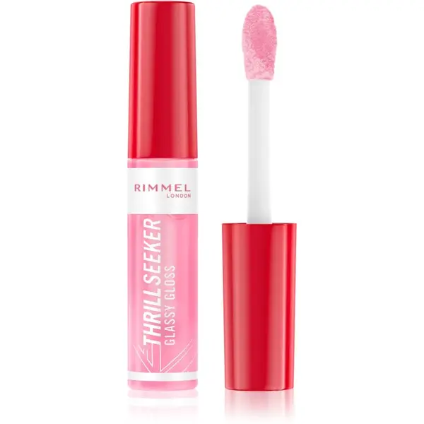 Rimmel Rimmel Thrill Seeker Glassy Gloss блясък за устни за по-голям обем цвят 150 Pink Candy 10 мл.