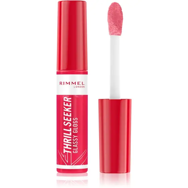Rimmel Rimmel Thrill Seeker Glassy Gloss блясък за устни за по-голям обем цвят 600 Berry Glace 10 мл.