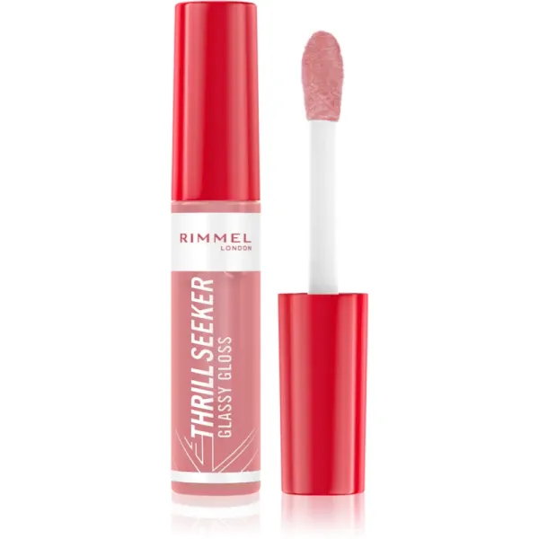 Rimmel Rimmel Thrill Seeker Glassy Gloss блясък за устни за по-голям обем цвят 700 Sprinkled Sugar 10 мл.