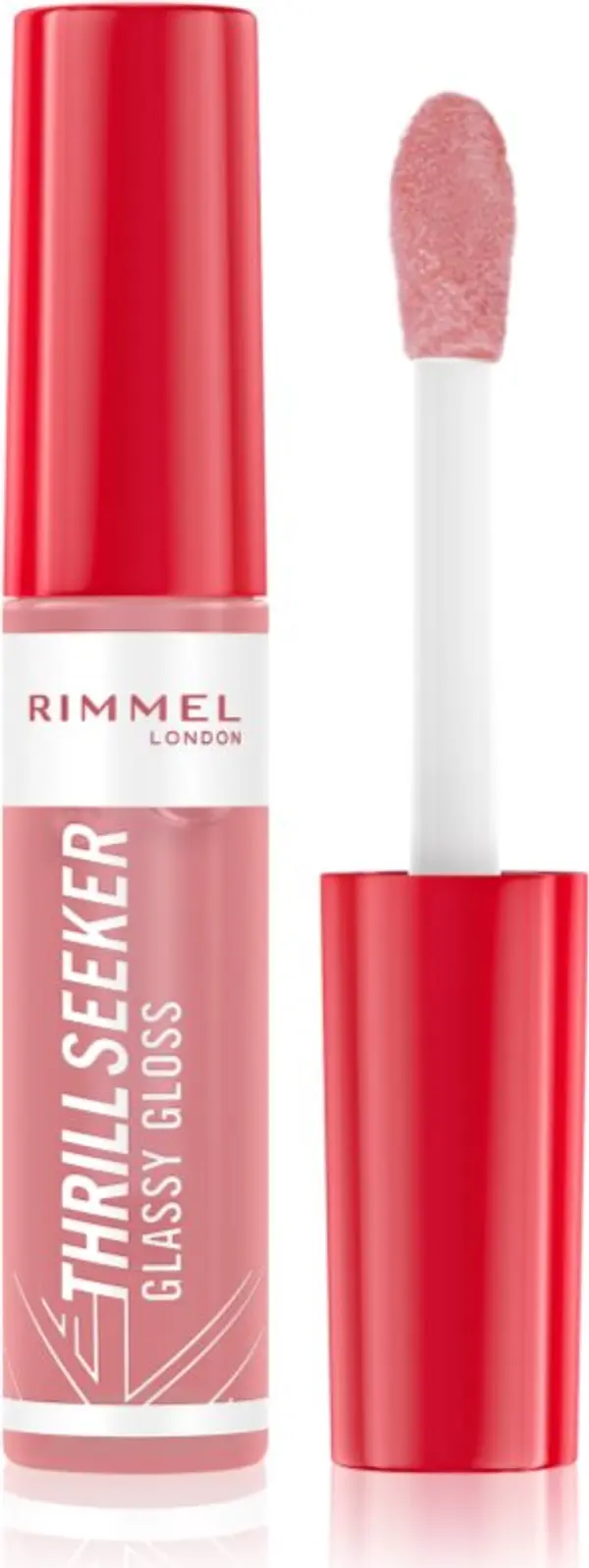 Rimmel Rimmel Thrill Seeker Glassy Gloss блясък за устни за по-голям обем цвят 700 Sprinkled Sugar 10 мл.