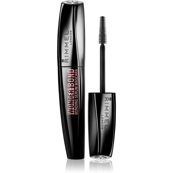 Rimmel Rimmel Wonder Bond спирала за обем и удължаване на мигли за стимулиране растежа на миглите цвят Black 11 мл.