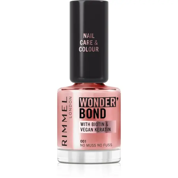 Rimmel Rimmel Wonder'Bond лак за нокти цвят 001 No Muss No Fuss 12 мл.