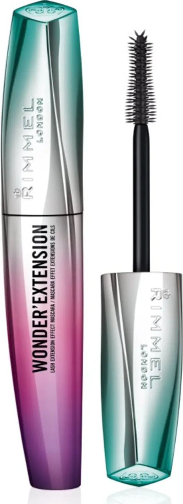 Rimmel Rimmel Wonder'Extension удължаваща спирала за плътни мигли цвят 001 Black 11 мл.