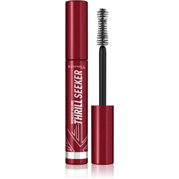 Rimmel Rimmel WonderVolume Thrill Seeker спирала за обем и извиване на мигли цвят Extreme Black 8 мл.