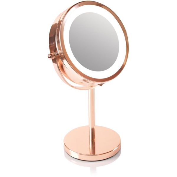 RIO RIO Rose gold mirror огледало за гримиране с LED осветление 1 бр.
