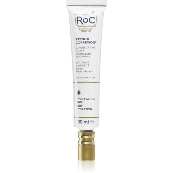 RoC RoC Retinol Correxion Wrinkle Correct Daily Moisturiser дневен хидратиращ крем против стареене на кожата SPF 30 30 мл.