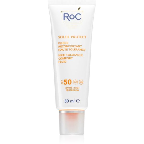 RoC RoC Soleil Protect High Tolerance Comfort Fluid слънцезащитен флуид за лице SPF 50 50 мл.