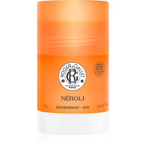 Roger & Gallet Roger & Gallet Néroli дезодорант-стик без съдържание на алуминиеви соли с 24 часова защита унисекс 50 гр.