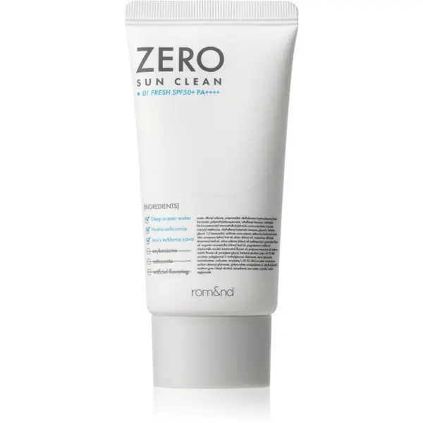 rom&nd rom&nd Zero Sun Clean минерален защитен флуид за лице SPF 50+ цвят 01 Fresh 50 мл.