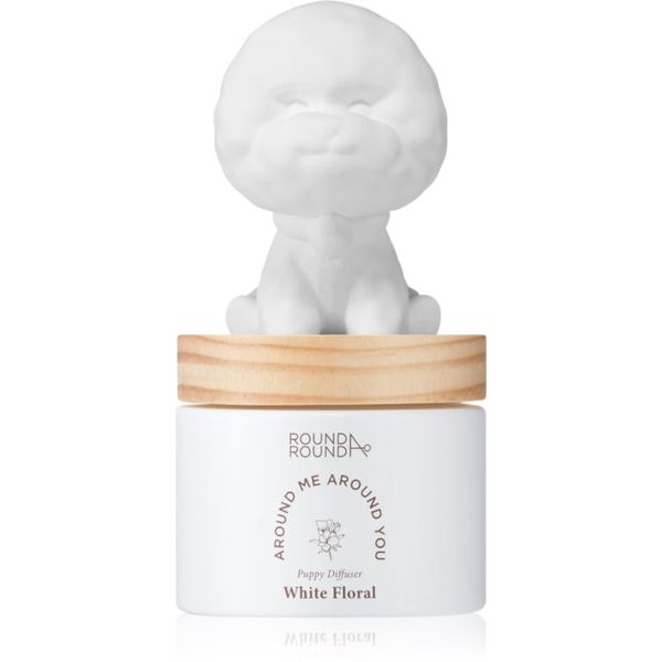 ROUND A‘ROUND ROUND A‘ROUND Puppy Fluffy Bichon - White Floral aроматизиращ дифузер с пълнител 100 мл.