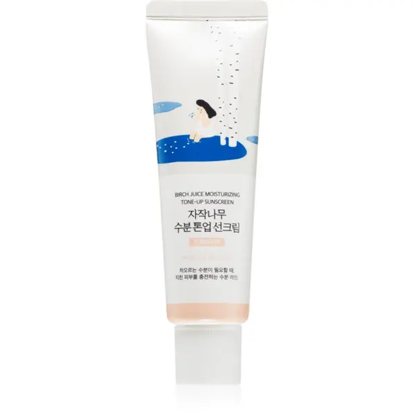 ROUND LAB ROUND LAB Birch Juice Tone-up Sunscreen тониращ слънцезащитен флуид за освежаване и хидратация SPF 50+ 50 мл.