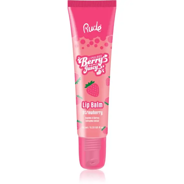 Rude Cosmetics Rude Cosmetics Berry Juicy хидратиращ балсам за устни цвят Strawberry 10 мл.