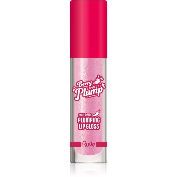 Rude Cosmetics Rude Cosmetics Berry Plump хидратиращ блясък за устни за обем цвят Pink Sugar 4 гр.