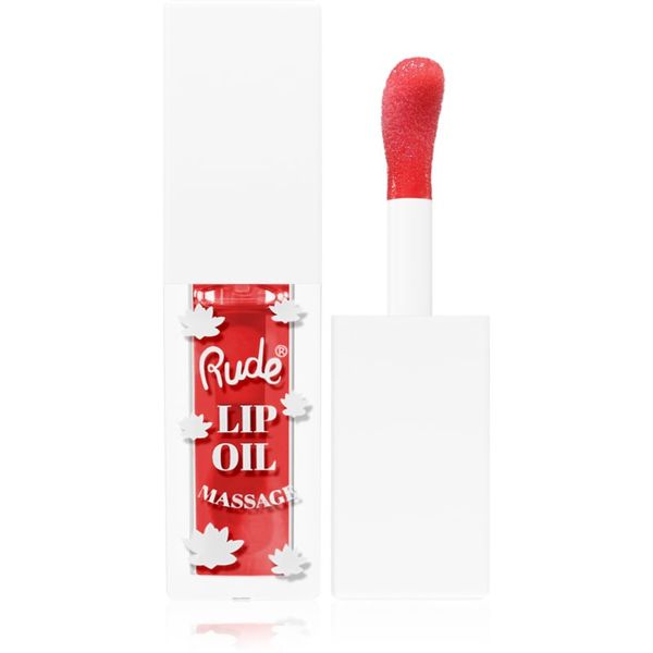 Rude Cosmetics Rude Cosmetics Lip Oil Massage масло от нар с хидратиращ ефект цвят Chillaxin’ Cherry 4 мл.