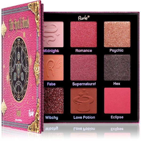 Rude Cosmetics Rude Cosmetics The Spell Book палитра сенки за очи цвят Lust 10.8 гр.