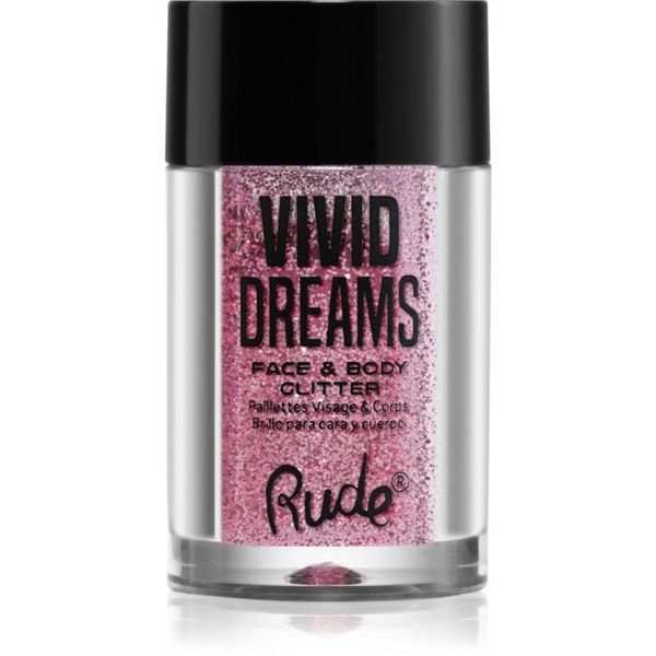 Rude Cosmetics Rude Cosmetics Vivid Dreams брокат за лице и тяло цвят Daydream 2.7 гр.