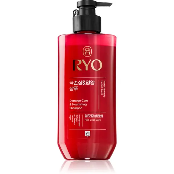 RYO RYO Damage Care & Nourishing Shampoo интензивен регенериращ шампоан за увредена коса 480 мл.