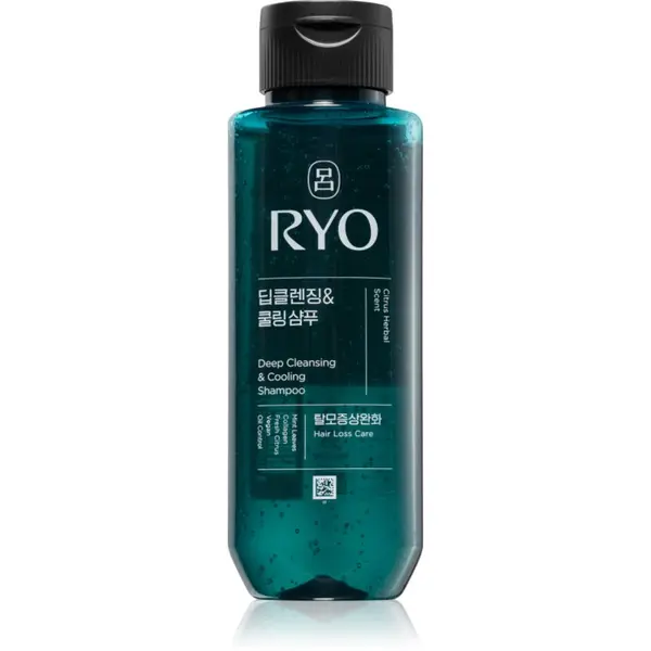 RYO RYO Deep Cleansing & Cooling Shampoo дълбоко почистващ шампоан с охлаждащ ефект 180 мл.