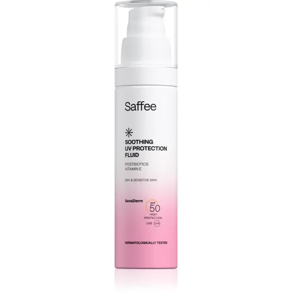 Saffee Saffee SensiDerm Soothing UV Protection Fluid защитен флуид за суха до чувствителна кожа SPF 50 50 мл.