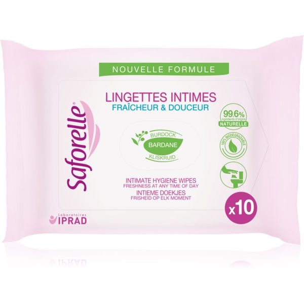 Saforelle Saforelle Intim whipes кърпички за интимна хигиена 10 бр.