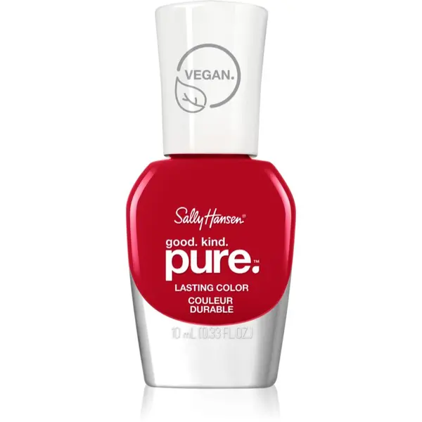 Sally Hansen Sally Hansen Good. Kind. Pure. дълготраен лак за нокти със стягащ ефект цвят Natural Red 10 мл.