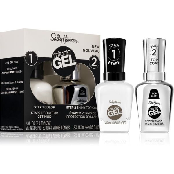 Sally Hansen Sally Hansen Miracle Gel™ комплект лак за нотки и top coat 900 Get Mod цвят