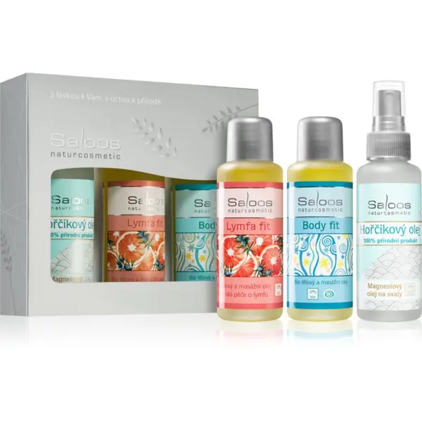 Saloos Saloos Bio Body And Massage Oils Body Fit & Lymfa Fit & Magnesium подаръчен комплект за спортисти