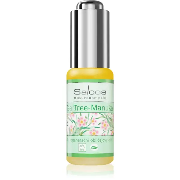 Saloos Saloos Bio Skin Oils Tea Tree & Manuka успокояващо и регенериращо масло за кожа с акне 20 мл.