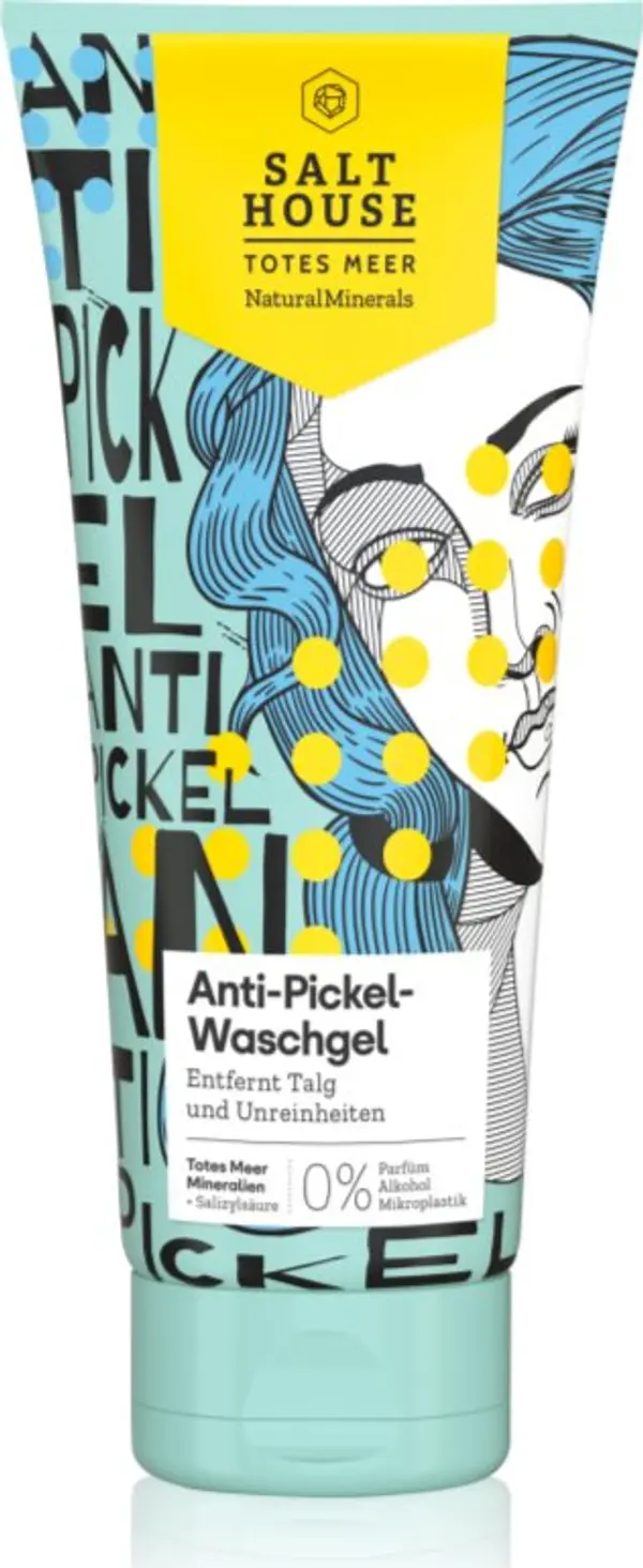 Salt House Salt House Natural Minerals Anti-pimple Skin Care почистващ и премахващ грима гел против акне 250 мл.