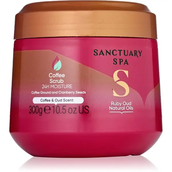 Sanctuary Spa Sanctuary Spa Ruby Oud скраб за тяло с кафе 300 мл.