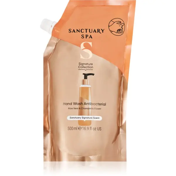 Sanctuary Spa Sanctuary Spa Signature Collection подхранващ течен сапун с антибактериална добавка резервен пълнител 500 мл.