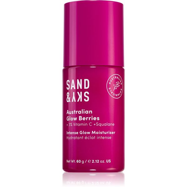 Sand & Sky Sand & Sky Australian Glow Berries Intense Glow Moisturiser хидратиращ флуид за озаряване на лицето 60 гр.
