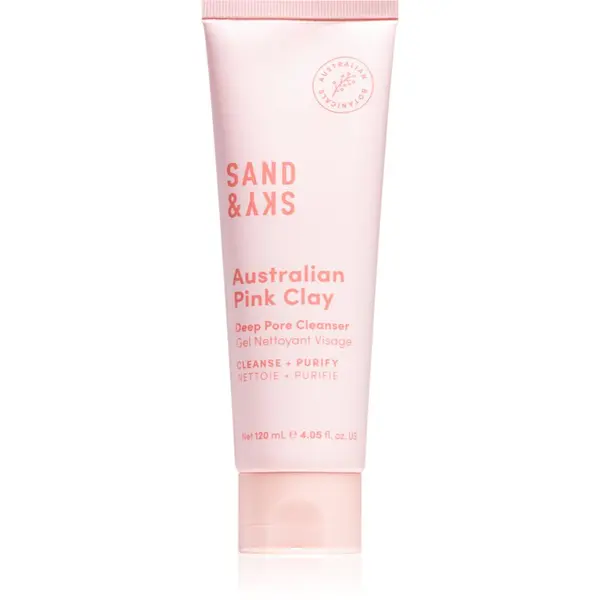Sand & Sky Sand & Sky Australian Pink Clay Deep Pore Cleanser почистващ и премахващ грима гел с детокс ефект 120 мл.