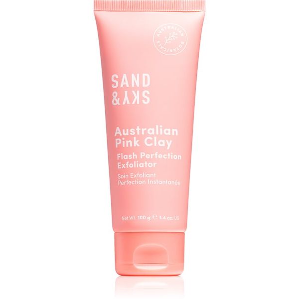 Sand & Sky Sand & Sky Australian Pink Clay Flash Perfection Exfoliator почистващ пилинг за стягане на порите и матов ефект 100 мл.