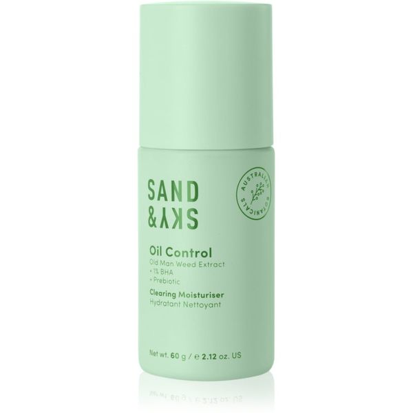 Sand & Sky Sand & Sky Oil Control Clearing Moisturiser лек хидратиращ флуид за редукция на мазнината на кожа 60 гр.
