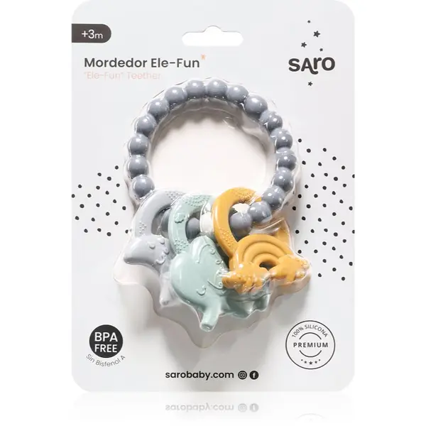 Saro Baby Saro Baby Ele-Fun гризалка Blue 1 бр.