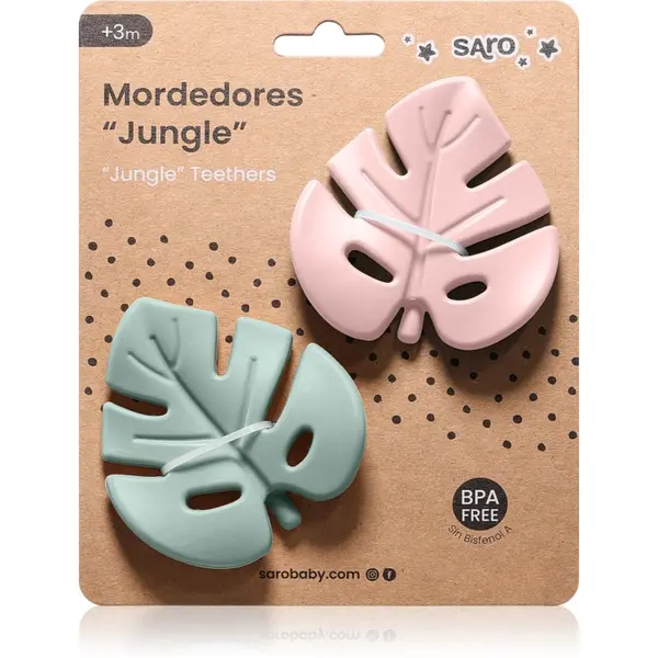 Saro Baby Saro Baby Jungle гризалка Mint/Blossom 2 бр.