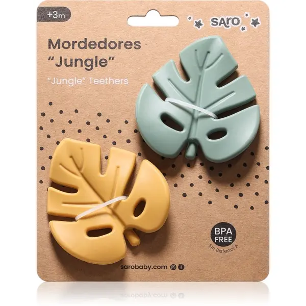 Saro Baby Saro Baby Jungle гризалка Mint/Mustard 2 бр.