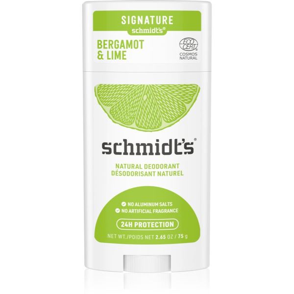 Schmidt's Schmidt's Bergamot + Lime дезодорант стик relaunch 75 гр.