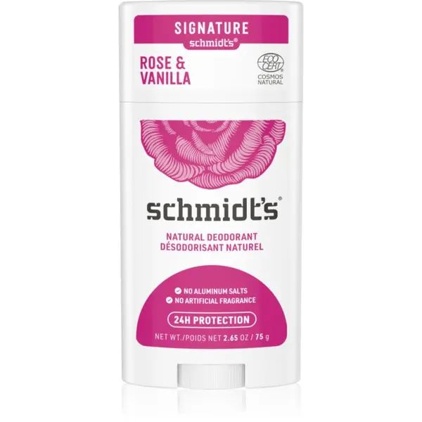 Schmidt's Schmidt's Rose + Vanilla дезодорант стик 75 гр.