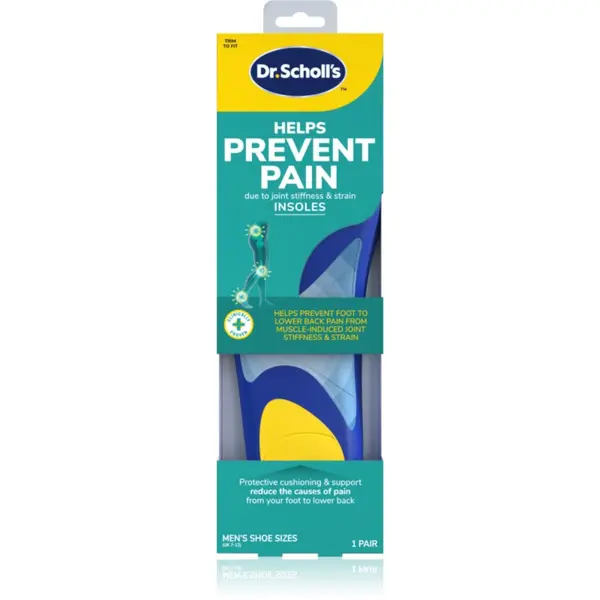 Scholl Scholl Dr. Scholl's Prevent Pain стелки против болка размер Large - Men's UK 7-12 1 чифт