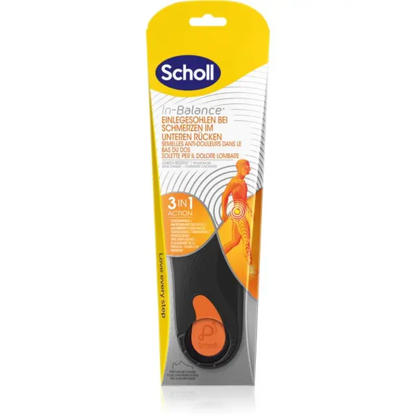 Scholl Scholl In-Balance Lower Back стелки за пети размер Medium 1 чифт