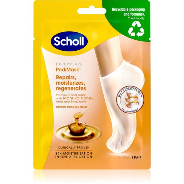 Scholl Scholl Manuka Honey дълбоко подхранваща маска за крака 1 бр.