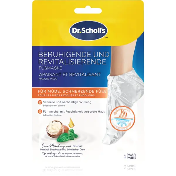 Scholl Scholl Pedimask™ Soothing & Revitalizing освежаваща и успокояваща маска за уморени крака 1 чифт