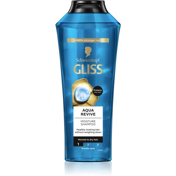 Schwarzkopf Schwarzkopf Gliss Aqua Revive шампоан за нормална към суха коса 400 мл.