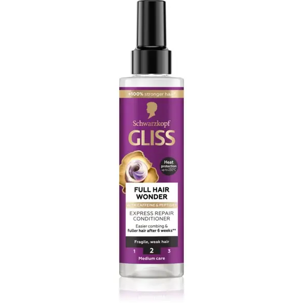 Schwarzkopf Schwarzkopf Gliss Full Hair Wonder регенериращ балсам без отмиване за изтощена коса 200 мл.